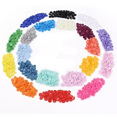 300 Pcs Snap Buttons Tools Resin Colorful Professional Snap Pliers Clothes • £19.99