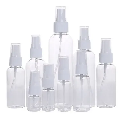£3.17 • Buy 5-200ml Transparent Spray Bottle Plastic Refillable Small Travel Mist Empty 2022