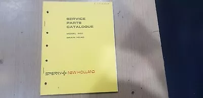 Sperry New Holland Model 960 Grain Head Service Parts Catalogue • $25