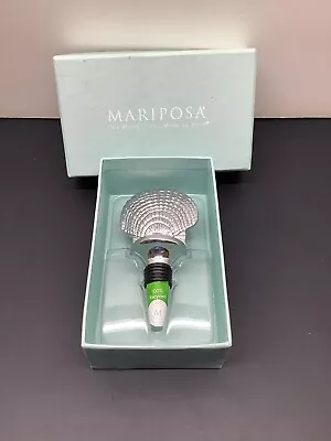 Mariposa Shell Wine/Bottle Stopper 100% Recycled Aluminum Mexico #2805 • $27.99