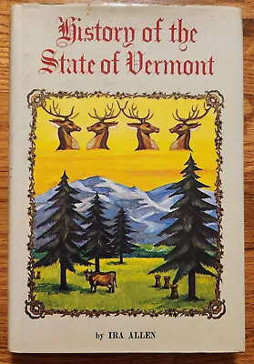 Natural & Political History Of The State Of Vermont HC Book Ira Allen 1973 • $7.98