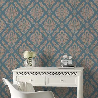 Boutique Turquoise Damaris Wallpaper (Was £21) • £6