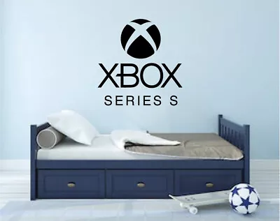 Xbox S Series Wall Art Vinyl Decal Sticker Matt Black Gaming Bedroom Boy/Girl • £7.49