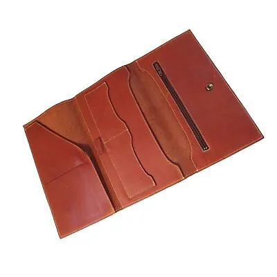 Eddie Bauer Vintage Trifold Passport Wallet Leather • $38