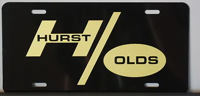 Hurst Olds Metal License Plate Oldsmobile 442 Cutlass Ho 455 400  • $18.95