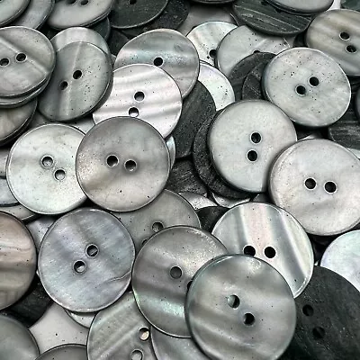 Smoke Grey Aqua/Rainbow Tint Mother Of Pearl/MOP Shell Button 23mm 7/8  2hole • $4.99