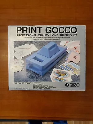 Vintage RISO Print Gocco B6 Hi Res Instant Multi-Color Ink Printer Screen Kit • $89.99