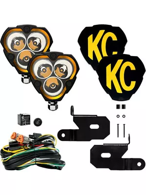 KC Hilites LED Light Assy Flex Era 3 Spot Beam 40W 2 White For 18-23 Jee (97128) • $1221.30