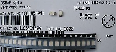 Osram Ly T770 Yellow Led  Lyt770  Smd (100 Pcs) • $8