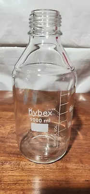 Hybex 1000mL Glass Storage Bottle Media Bottle NO CAP • $9.97