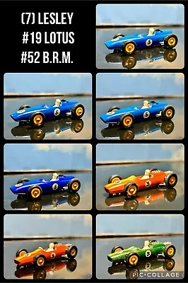 Rare Find (7) Matchbox Lesney Cars (3) #19 Lotus (4) #52 B.R.M. All Very Nice! • $13.50