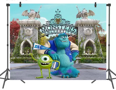 MONSTERS UNIVERSITY Birthday Scene Setter Mural BACKDROP 5'x3' Sulley Mike Set#2 • $15.99