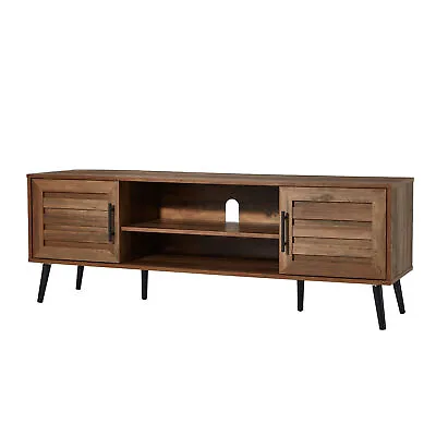 Jomeed Mid Century Modern Wooden TV Entertainment Console With Storage Shelf • $123.99