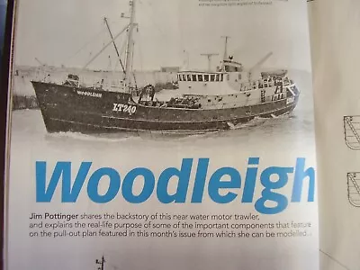 Original Model Boat Plan 2022 Woodleigh Motor Fishing Trawler Scale 1:50 • $12.62