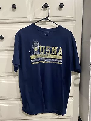 USNA Mickey Mouse T Shirt - Size - Large • $10