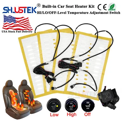 Universal Car Seat Heater Kit 12V Alloy Wire Car Seat Heating Pad Hi-Lo Switch • $23.89