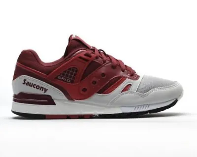 Saucony Grid Sd  Burgundy  Red Grey - Size Uk8 - Extremely Rare - New In Box • £69.99