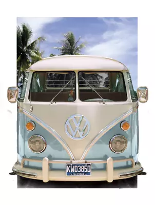 3D Large Lenticular Poster VW Camper Van Kombi Van • $24.95