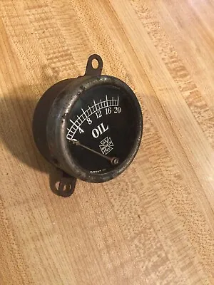 Us Oil Gauge Prewar Aircraft Race Car Trog Scta Speedster Motorcycle Brass Era • $343.83