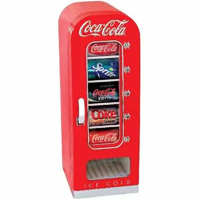 Coca Cola 10 Can AC/DC Retro Vending Cooler Fridge 0.64 Cubic Foot/18 Liters • $309.99