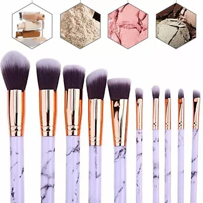 10-20Pcs Fashion Diamond Makeup Brushes Set Foundation Eyeshadow Lip Powder Tool • $15.28