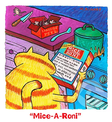 Matt Rinard  Mice-A-Roni  Limited Edition Lithograph - Framed • $620