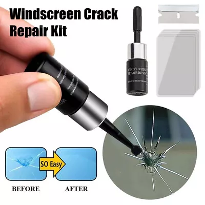 Automotive Glass Nano Repair Kit Fluid Fix Car Windshield Resin Chip Crack Tool • $5.32