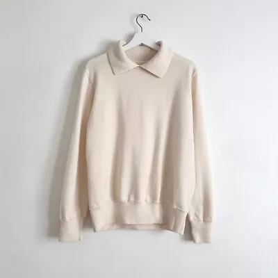 MHL By Margaret Howell Collared Wool Sweater Polo Sweatshirt La Garconne O/S M L • $175