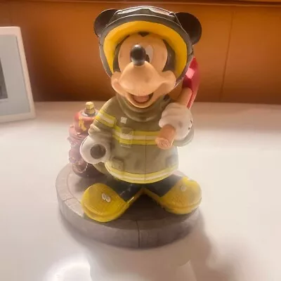 Disney Mickey Mouse FIREMAN Firefighter Figure Medium Size Used N313 • $150