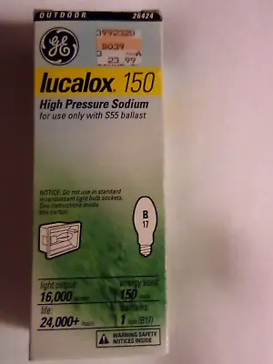 GE Lighting 26424 150-Watt LUCALOX HID High Pressure Sodium Medium Base Light... • $15