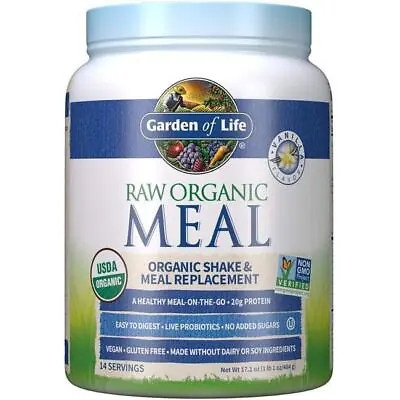 $26.23 • Buy Garden Of Life Raw Organic Meal Shake & Meal Replacement - Vanilla 17.1 Oz Pwdr