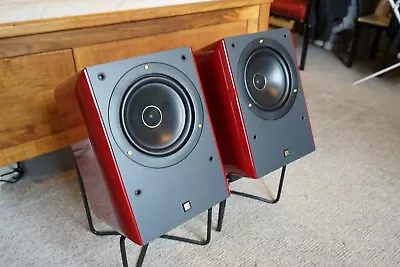 Kef RDM1 Sealed Bookshelf Coaxial Monitor Speaker (Red Uni-q LS50 Reference) • £300