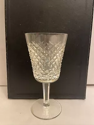 $40 • Buy (1) Waterford Crystal Alana Large 7  Water Goblet Wine Glass. Signed. Vintage