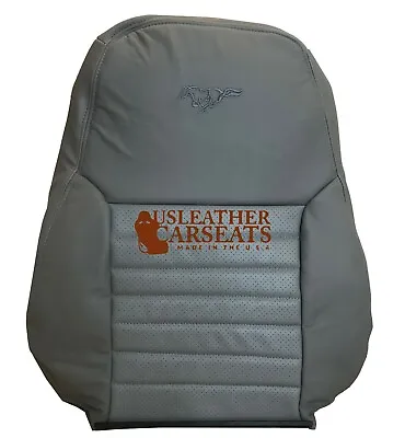 1999-2004 Ford Mustang SVT Cobra 2-Door Driver LEAN BACK Leather Seat Cover Gray • $189.99
