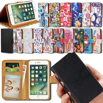 Flip Leather Wallet Stand Cover Case For Apple IPhone 345678/Itouch 3456 • £1.34