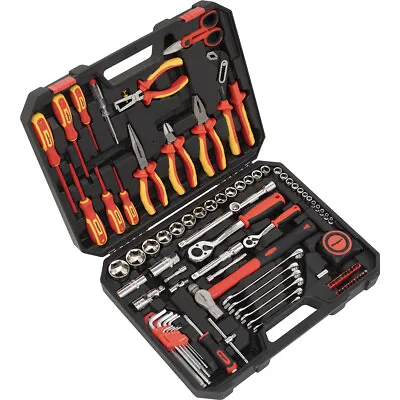 £224.99 • Buy 90pc Electricians Tool Kit - VDE Insulated Safety Tool Set - Screwdrivers Pliers