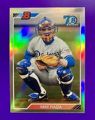 2017 Bowman Chrome Refractor Mike Piazza #92B-MP LA Dodgers • $0.99