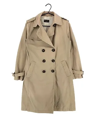 MASSIMO DUTTI Trench Coat Jacket Coat Women Size L • £21.24