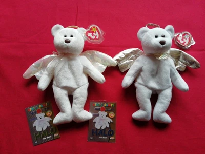 £5 • Buy Ty Beanie Babies - Halo 1998, Plus 2 Collector Cards And Halo II 2000