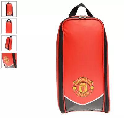 £9.99 • Buy Manchester United FC Football Team Boot Shoe Zip Bag With Hand SWOOP