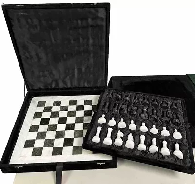 High Quality Marble Chess Set Board And Figures (16x16 Inch Board) • $99