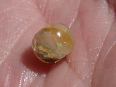 1.25 Ct. Round Cut Mexican Cantera Fire Opal Bead. • $85