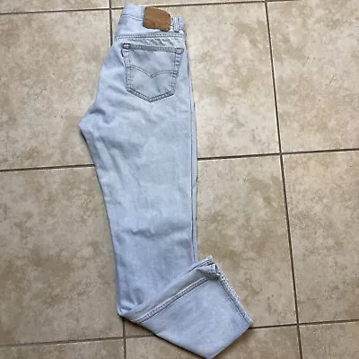 Vintage 90s Levi’s 501 Light Wash Jeans Denim USA Made Size 36x34 (32x32) • $50