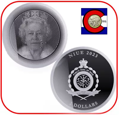 2023 Niue ICON Queen Elizabeth II $2 1 Oz PL Silver Coin In Capsule - Pressburg • $35.45