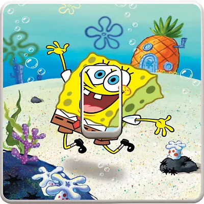 £1.99 • Buy Spongebob Cartoon Boys Light Switch Vinyl Sticker Decal For Kids Bedroom #275