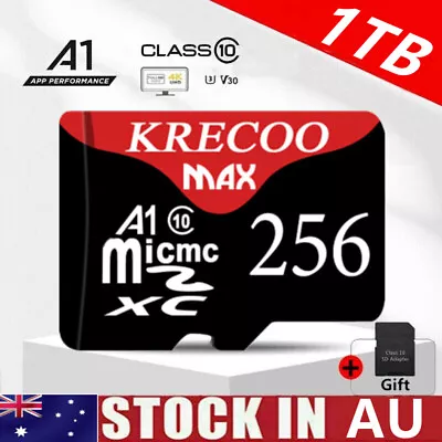 Micro SD Memory Card 256GB 1TB Ultra Fast Class 10 TF Card Mobile Phone Tablet • $5.39
