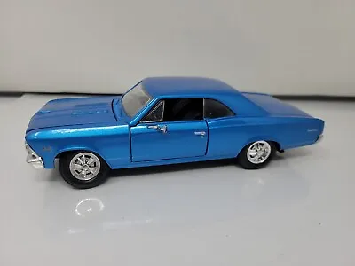 1966 Chevy Chevelle SS396 Blue Maisto 31960 1/24 Scale Diecast Model Toy Car • $11.99