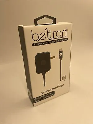 BELTRON 30W Turbo Fast Type-C USB Wall Charger 5V/3 AMP With 5Ft Built-in Cable • $14.99