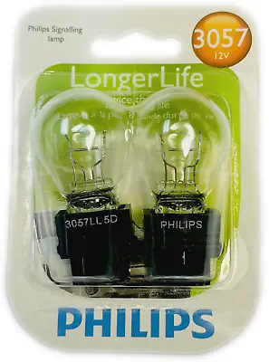 $0.99 • Buy Philips 12V 3057LLB2 3057 Miniature Bulb 2 Pack Longer Life
