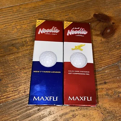 Maxfli Noodle Long And Soft Golf Balls 2 Packs Of 3 Balls (6 Total) NOS 2006. • $5